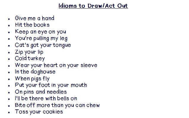 examples of idioms